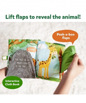 Peek-A-Boo: Jungle Theme | Interactive Soft Cloth Book