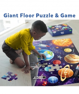 Piece & Play: Up In Space | Floor Puzzle & Game