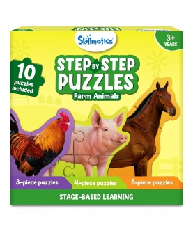 Step By Step Puzzle: Farm Animals