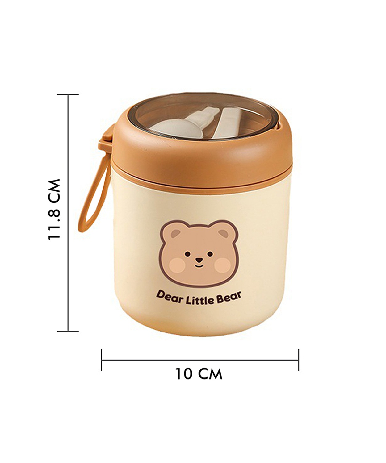 Bear, Soup Box /Tiffin With Vertical Tiffin Bag With Spoon