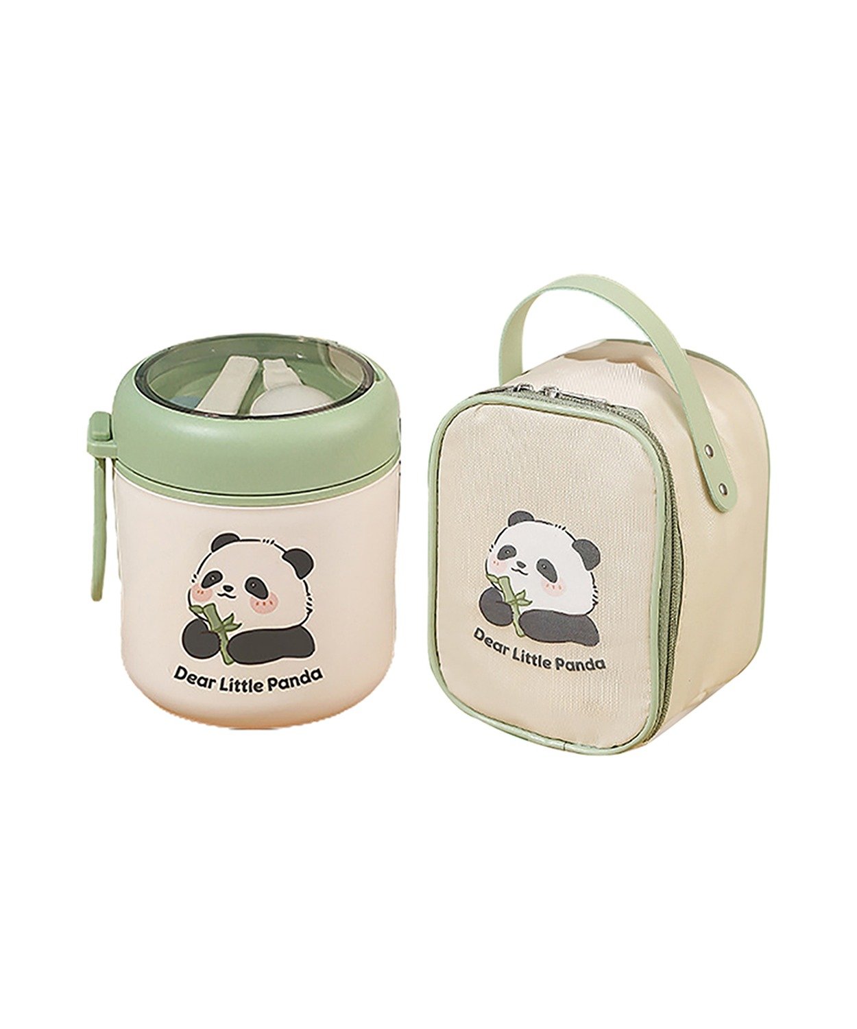Panda, Soup Box /Tiffin With Vertical Tiffin Bag With Spoon