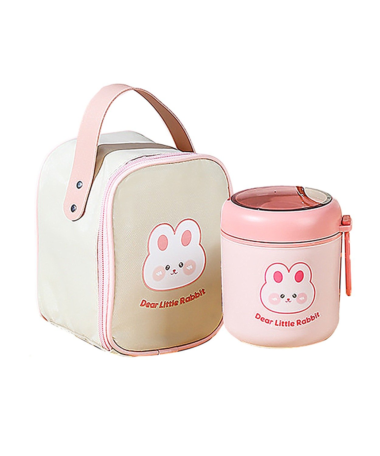 Rabbit, Soup Box /Tiffin With Vertical Tiffin Bag With Spoon