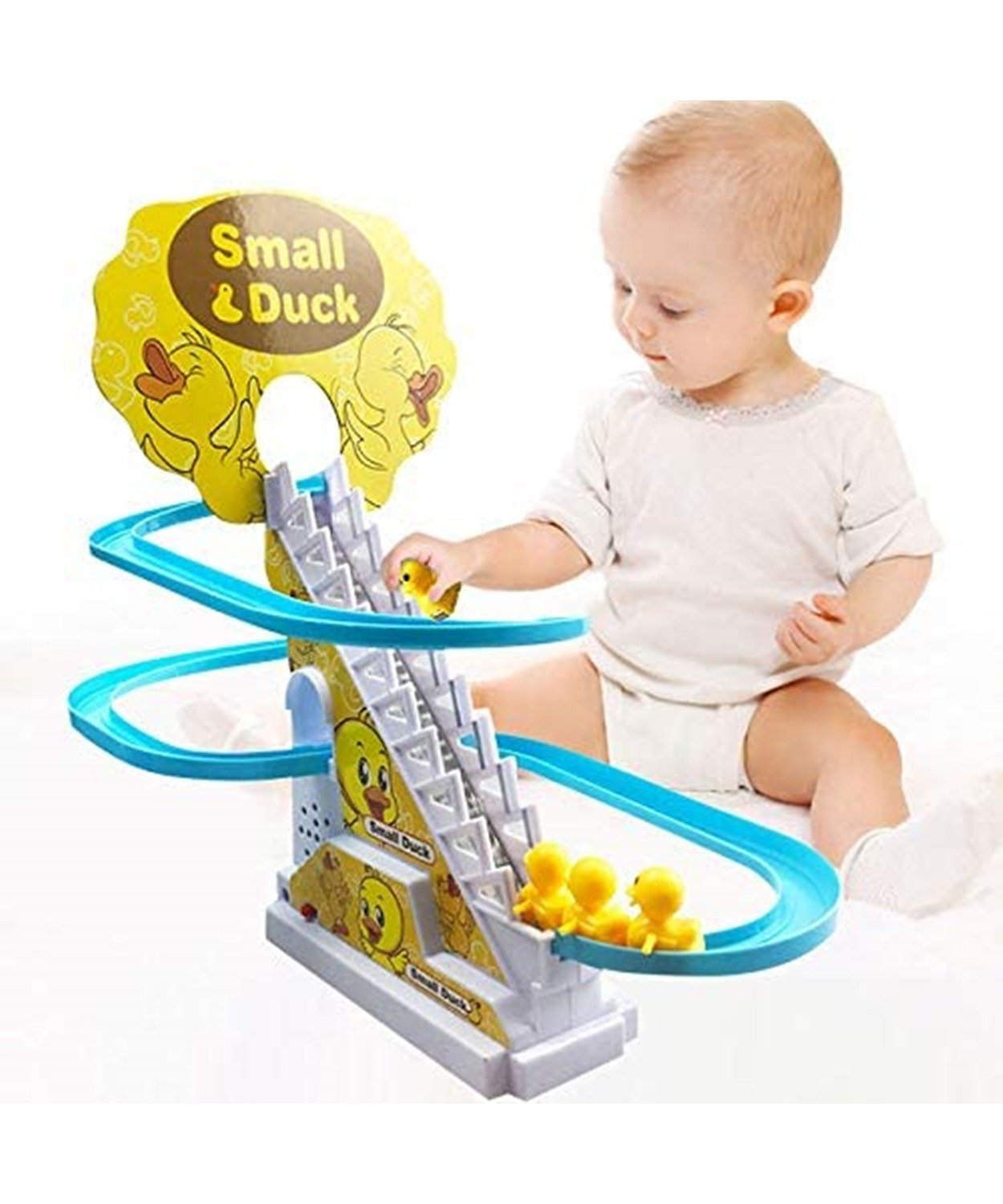Climbing Toys, Ducks Chasing Race Track Game Set With 3 Duck