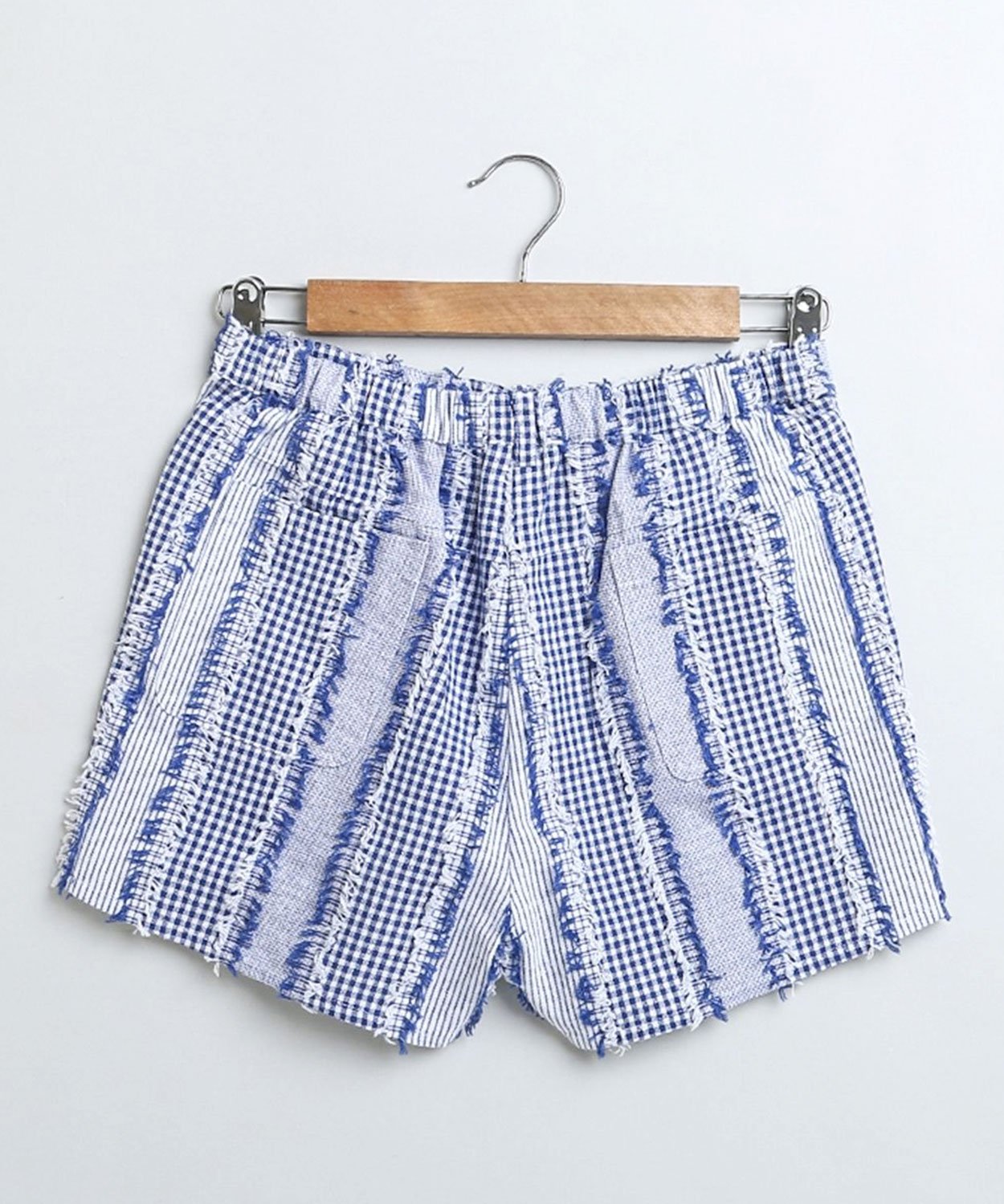 Sweetlime by AS Blue Cotton Jacquard Shorts