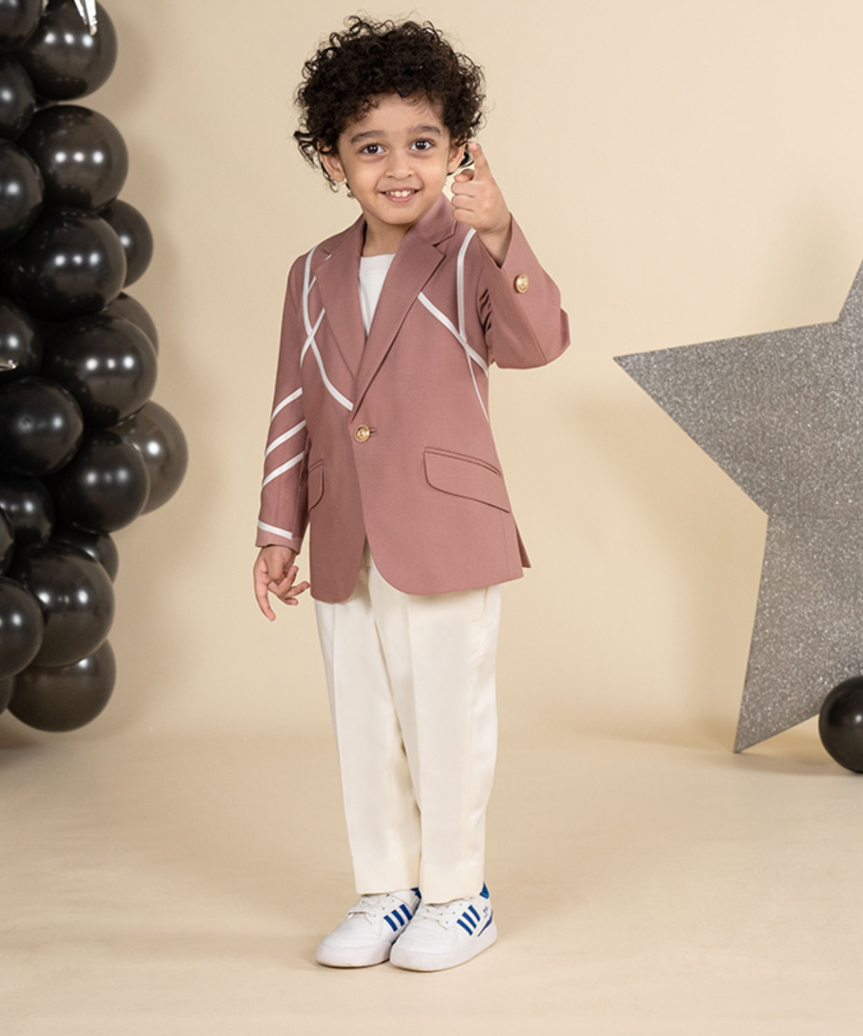 Boys cream blazer best sale