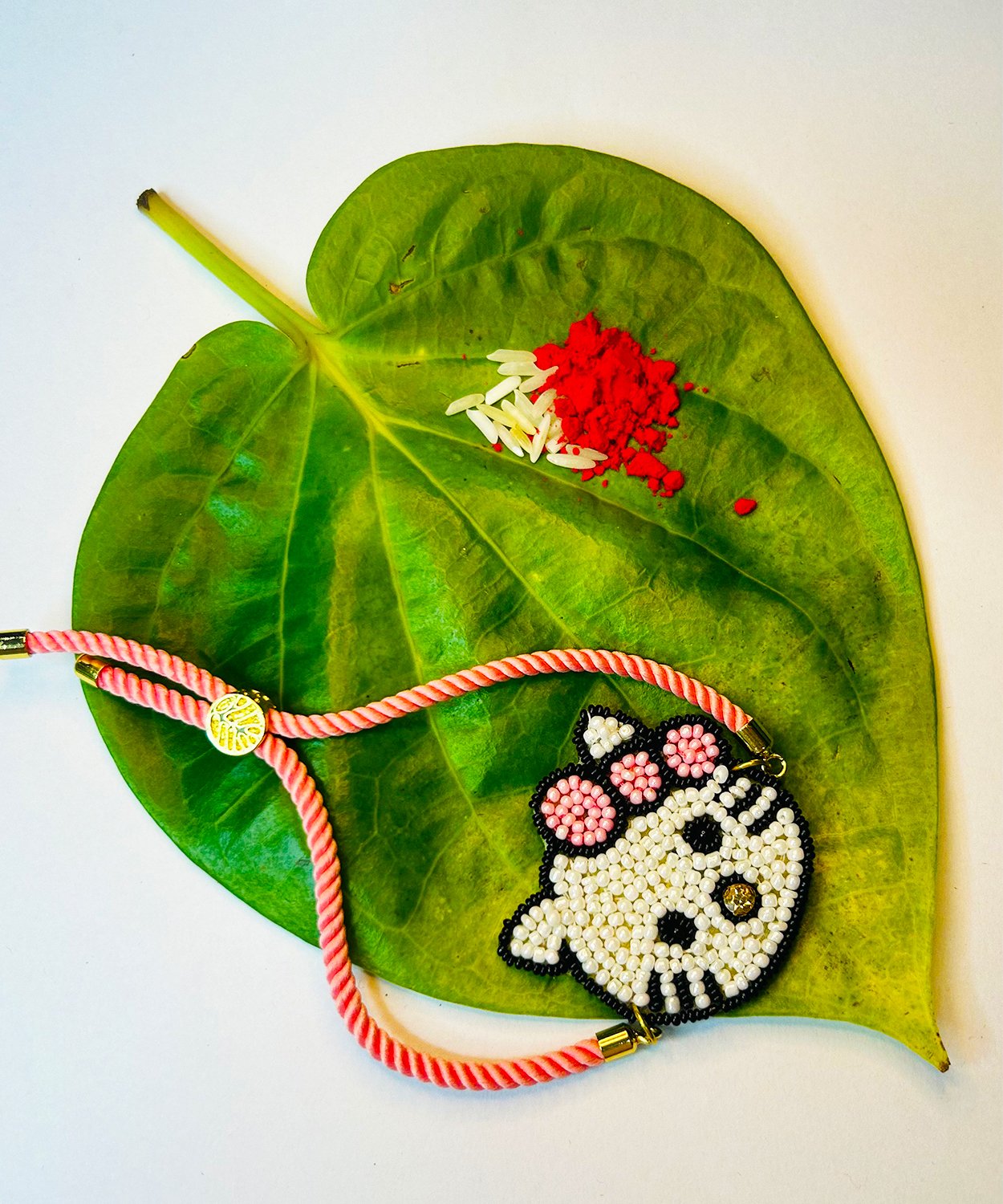 Hand Embroidered Hello Kitty Rakhi