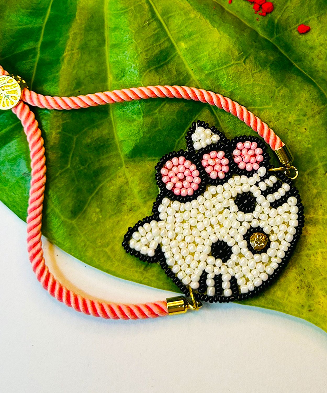 Hand Embroidered Hello Kitty Rakhi
