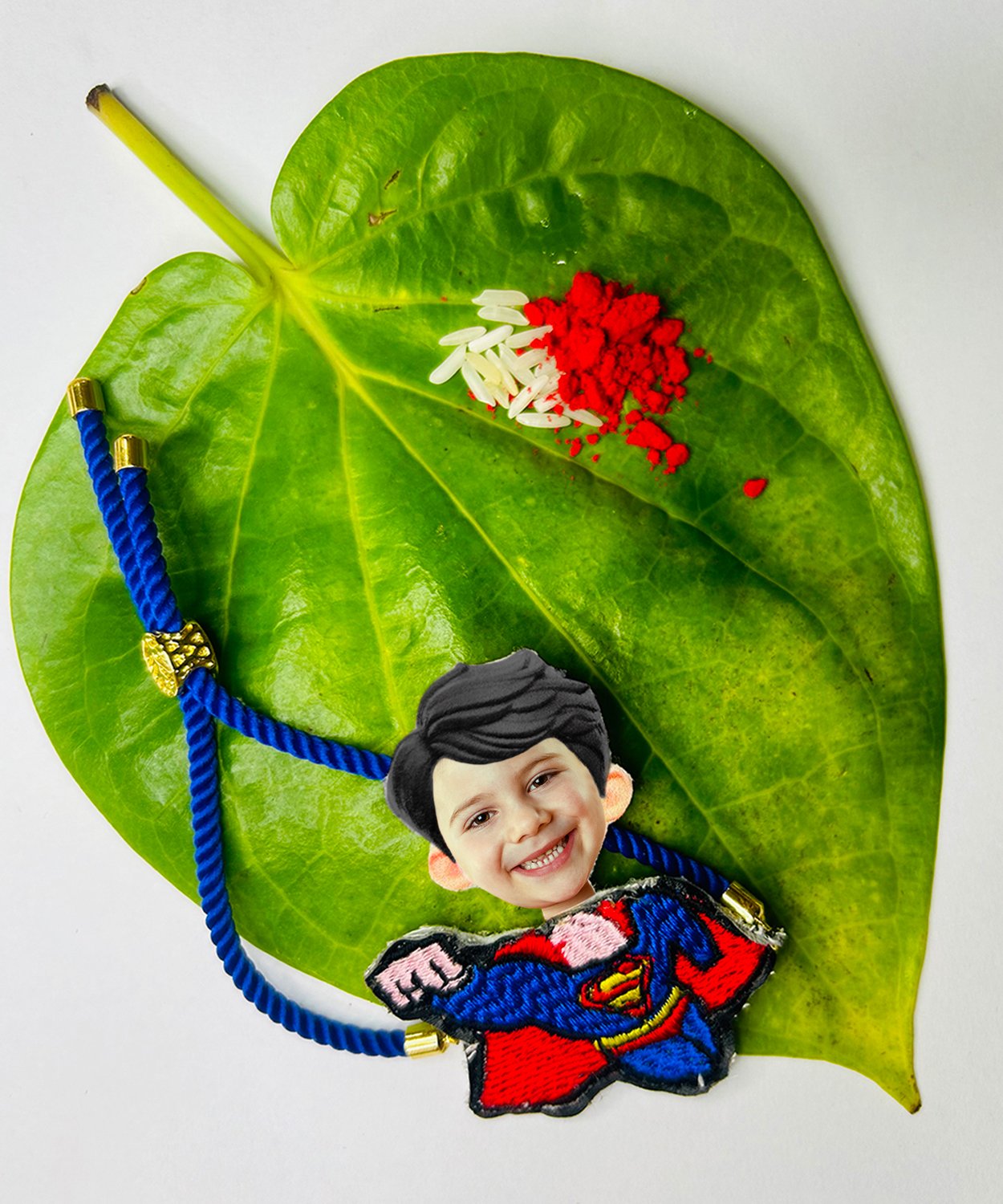 Personalized Caricature Superman Rakhi